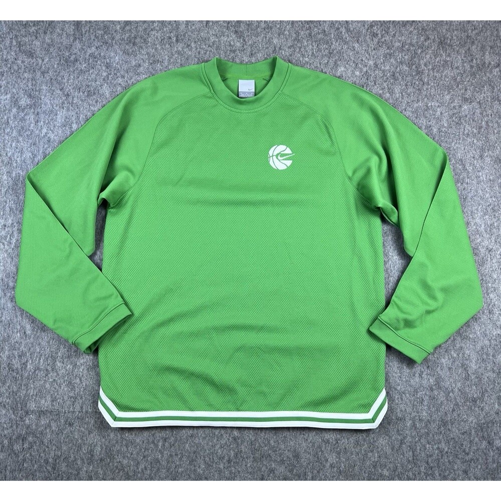 Vtg Nike Basketball Men's Shirt Long Sleeve Boston Celtics Green Y2K Size Medium - Picture 1 of 14
